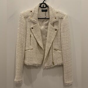 Generation Love white tweed evening jacket